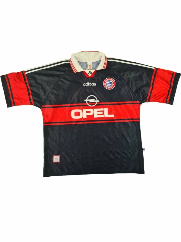 Adidas Opel FC BUYERN MUNICH Trikot 1997/98 Schwarz-Rot 2XL 1