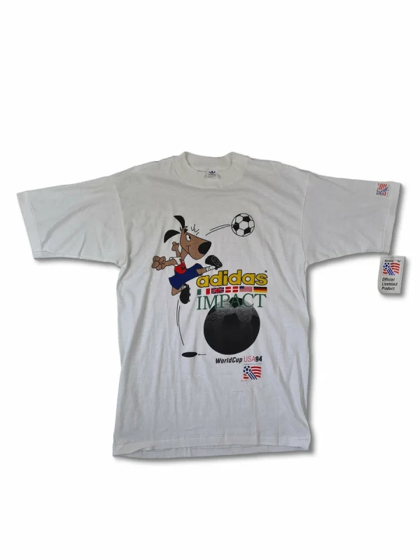 Rare! Vintage Adidas Shirt World Cup 1994 Striker Single Stitched L 1