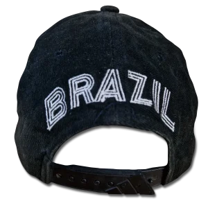 Vintage Adidas Cap Coupe Du Monde France Brazil 1998 Ausgewaschen Schwarz 7