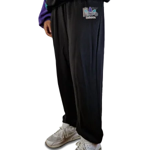 Rare! Vintage Adidas Jogginganzug Center Trefoil Bedruckt Schwarz XXL 7