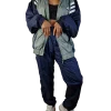 Vintage Adidas Tracksuit 2001 Basic Dunkelblau Grün L 11