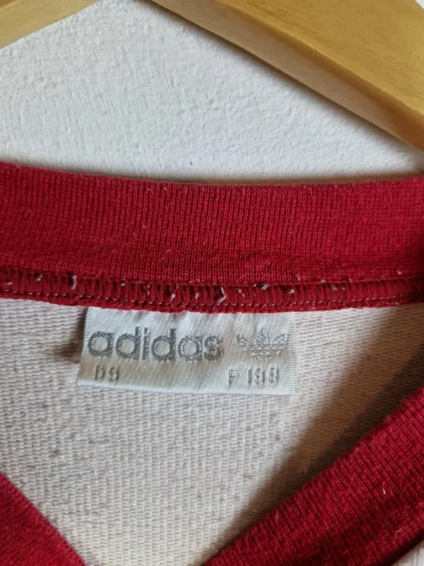 Rare! Vintage Adidas Trainingsanzug Spellout Rot Grau (D9) L-XL 4