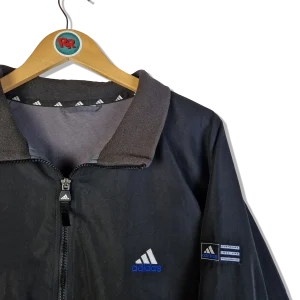 Vintage Adidas Trainingsanzug 1999 Halfzip Windbreaker Schwarz XL 7