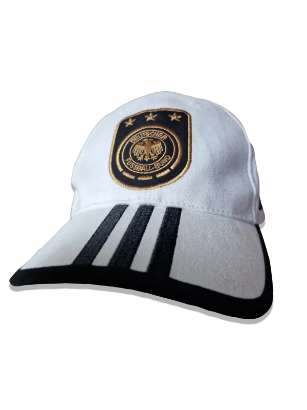 Moderne Adidas Cap DFB Fußball Merch Weiß M 1