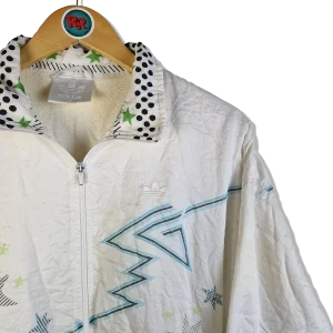 Rare! Vintage Adidas Sportanzug 80s Frottee Made In West Germany Weiß M 7