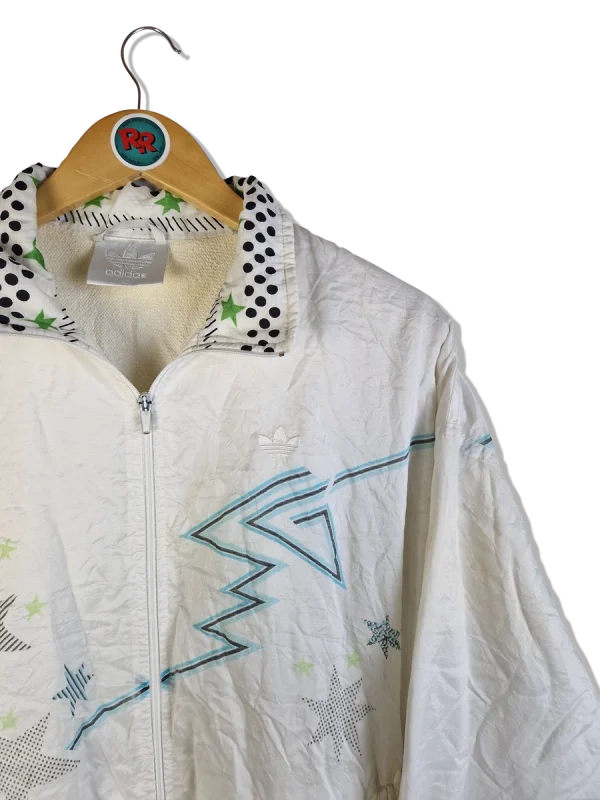 Rare! Vintage Adidas Sportanzug 80s Frottee Made In West Germany Weiß M 3