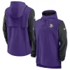 Men’s Nike Purple/Black Minnesota Vikings Sideline Player Quarter-Zip Hoodie 11
