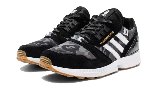 ADIDAS ZX 8000 Bape Undefeated Black 3