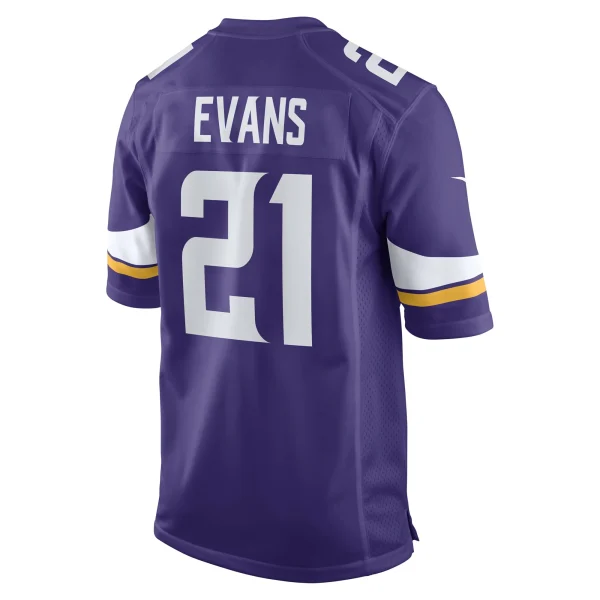 Men’s Nike Akayleb Evans Purple Minnesota Vikings Game Player Jersey 4