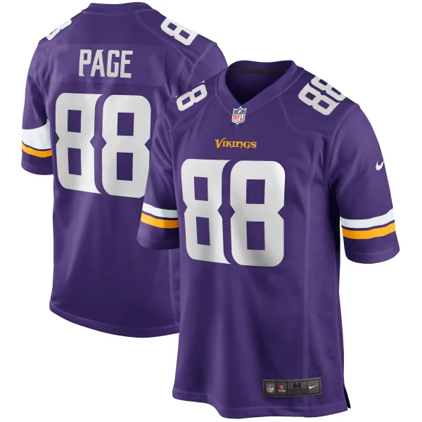 Men’s Nike Alan Page Purple Minnesota Vikings Game Retired Player Jersey 1