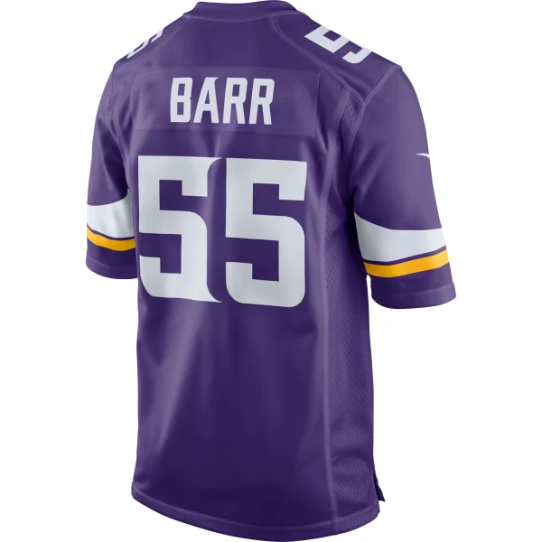 Men’s Nike Anthony Barr Purple Minnesota Vikings Game Jersey 4