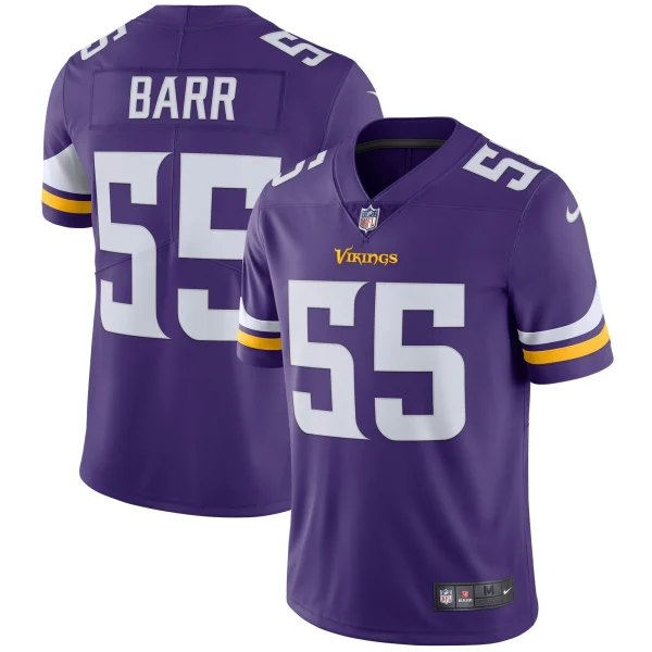Men’s Nike Anthony Barr Purple Minnesota Vikings Vapor Untouchable Limited Player Jersey 1