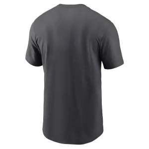 Men’s Nike Anthracite Minnesota Vikings 2022 NFL Playoffs Iconic T-Shirt 9