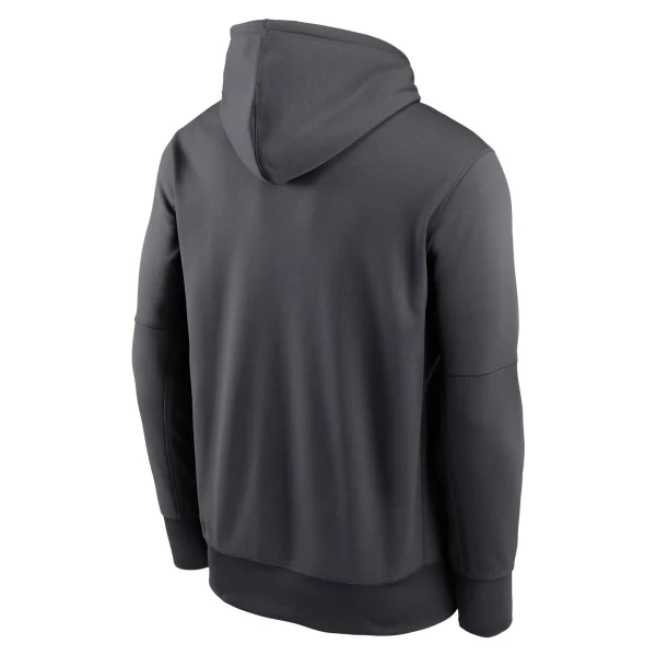 Men’s Nike Anthracite Minnesota Vikings Prime Logo Name Split Pullover Hoodie 4