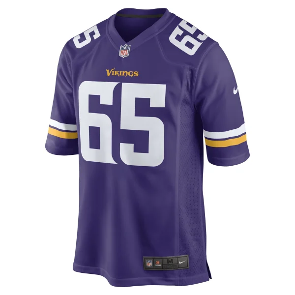 Men’s Nike Austin Schlottmann Purple Minnesota Vikings Game Player Jersey 3