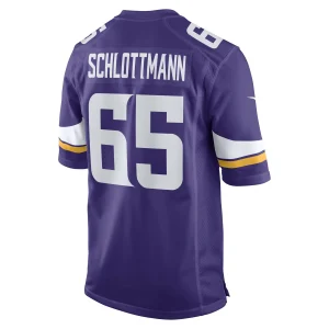 Men’s Nike Austin Schlottmann Purple Minnesota Vikings Game Player Jersey 9