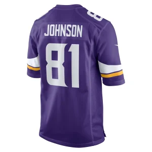 Men’s Nike Bisi Johnson Purple Minnesota Vikings Game Jersey 9