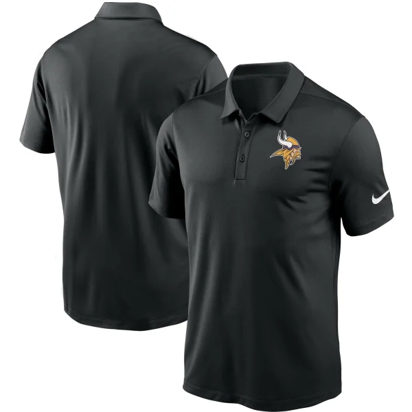Men’s Nike Black Minnesota Vikings Fan Gear Franchise Team Performance Polo 1