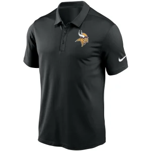 Men’s Nike Black Minnesota Vikings Fan Gear Franchise Team Performance Polo 7