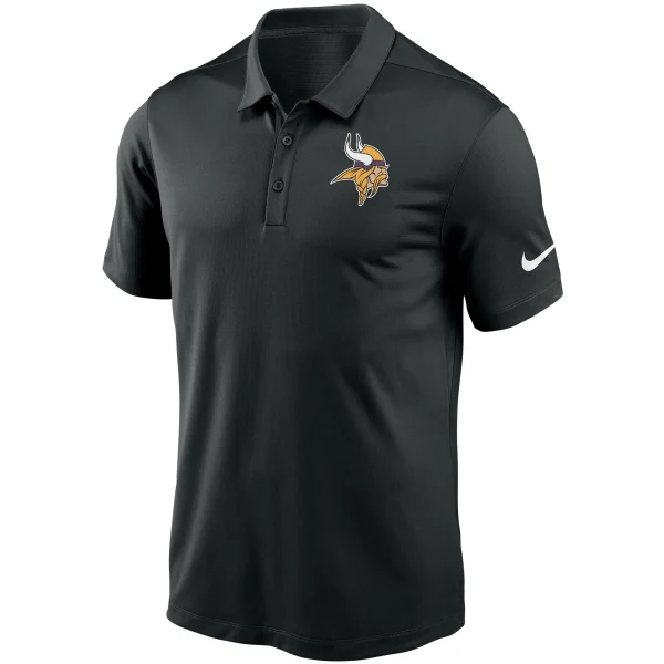 Men’s Nike Black Minnesota Vikings Fan Gear Franchise Team Performance Polo 3