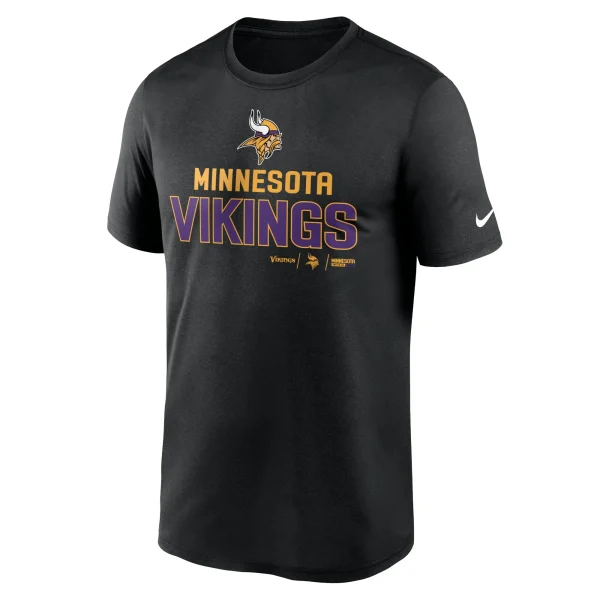 Men’s Nike Black Minnesota Vikings Legend Community Performance T-Shirt 3