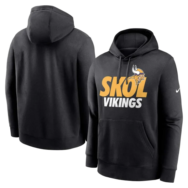 Men’s Nike Black Minnesota Vikings Local Pullover Hoodie 1