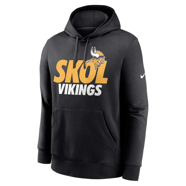 Men’s Nike Black Minnesota Vikings Local Pullover Hoodie 3