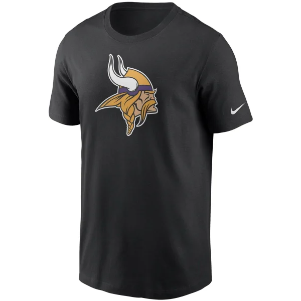 Men’s Nike Black Minnesota Vikings Primary Logo T-Shirt 3