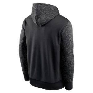 Men’s Nike Black Minnesota Vikings RFLCTV Chevron Pullover Hoodie 16