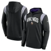 Men’s Nike Black Minnesota Vikings Sideline Athletic Stack Performance Pullover Hoodie 5