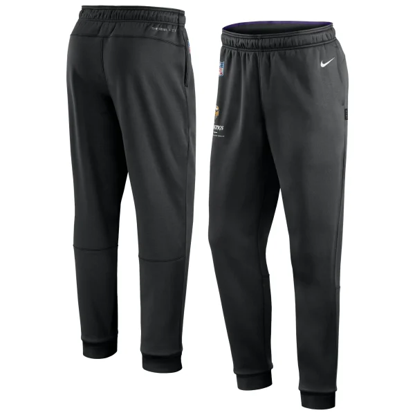 Men’s Nike Black Minnesota Vikings Sideline Logo Performance Pants 1