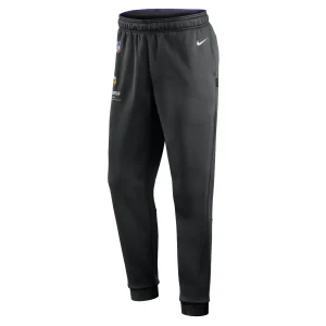 Men’s Nike Black Minnesota Vikings Sideline Logo Performance Pants 7