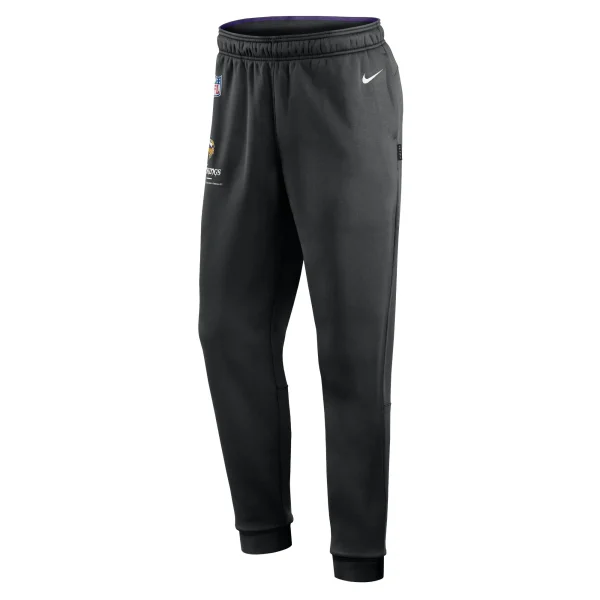 Men’s Nike Black Minnesota Vikings Sideline Logo Performance Pants 3