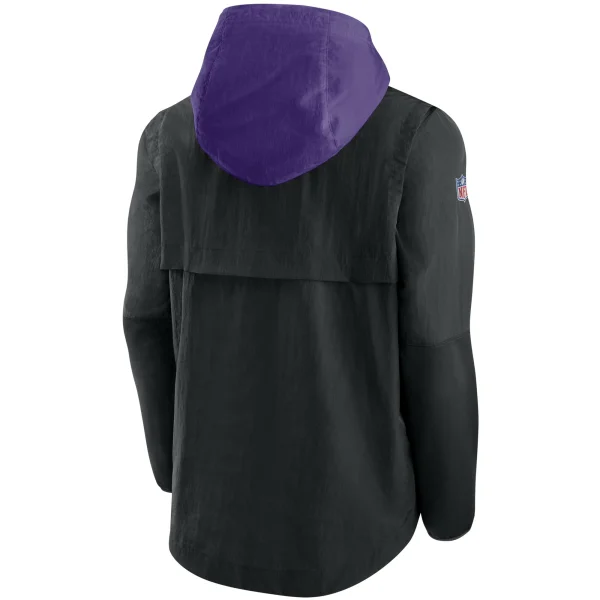 Men’s Nike Black Minnesota Vikings Sideline Player Quarter-Zip Jacket 4
