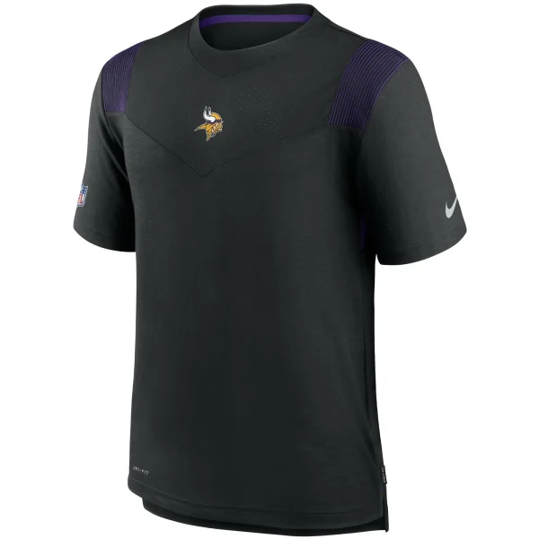 Men’s Nike Black Minnesota Vikings Sideline Player UV Performance T-Shirt 3