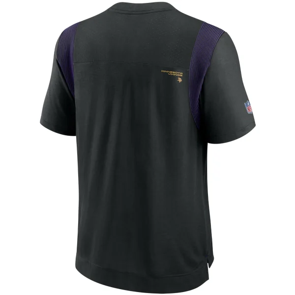 Men’s Nike Black Minnesota Vikings Sideline Player UV Performance T-Shirt 4