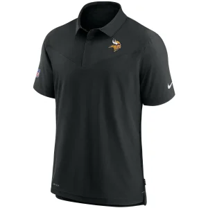 Men’s Nike Black Minnesota Vikings Sideline UV Performance Polo 7