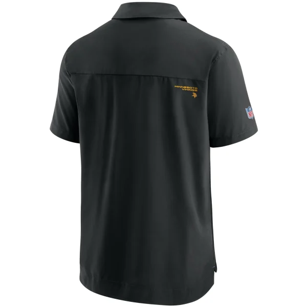 Men’s Nike Black Minnesota Vikings Sideline UV Performance Polo 4
