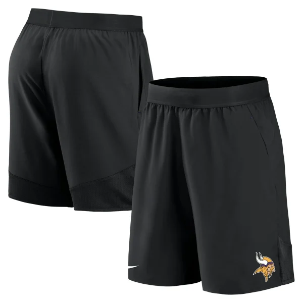 Men’s Nike Black Minnesota Vikings Stretch Woven Shorts 1