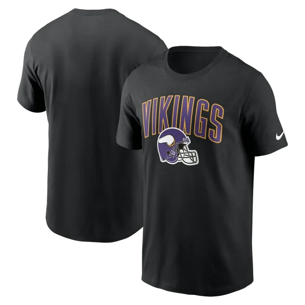 Men’s Nike Black Minnesota Vikings Team Athletic T-Shirt 1