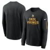 Men’s Nike Black Minnesota Vikings Team Slogan Long Sleeve T-Shirt 13