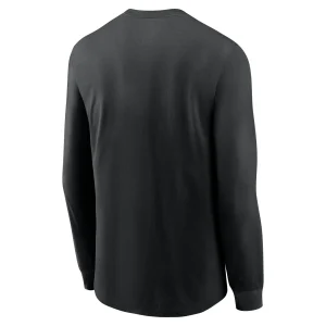Men’s Nike Black Minnesota Vikings Team Slogan Long Sleeve T-Shirt 9