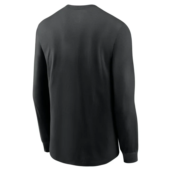 Men’s Nike Black Minnesota Vikings Team Slogan Long Sleeve T-Shirt 4