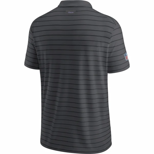 Men’s Nike Charcoal Minnesota Vikings Sideline Victory Coaches Performance Polo 4