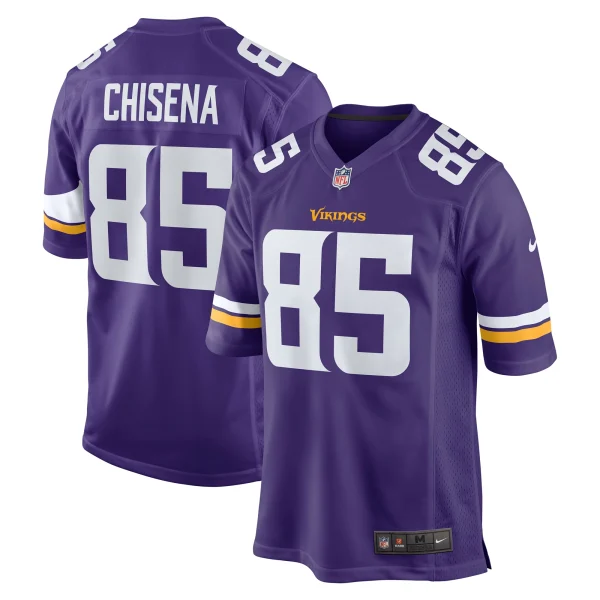 Men’s Nike Dan Chisena Purple Minnesota Vikings Game Jersey 1