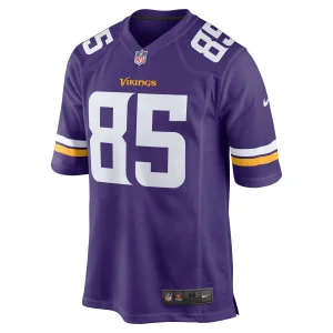 Men’s Nike Dan Chisena Purple Minnesota Vikings Game Jersey 7