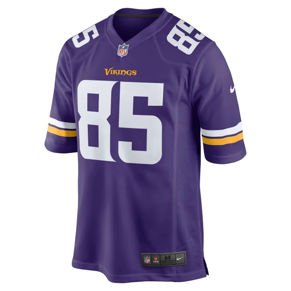 Men’s Nike Dan Chisena Purple Minnesota Vikings Game Jersey 3