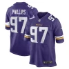 Men’s Nike Harrison Phillips Purple Minnesota Vikings Game Player Jersey 13