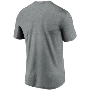 Men’s Nike Heathered Charcoal Minnesota Vikings Logo Essential Legend Performance T-Shirt 9