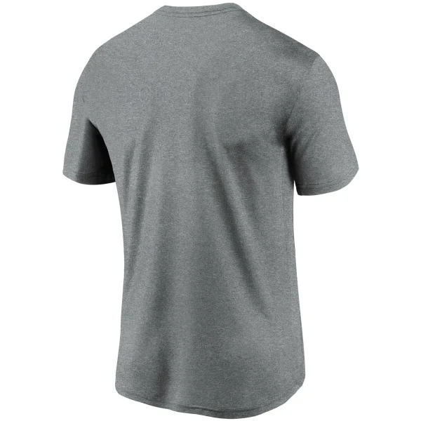 Men’s Nike Heathered Charcoal Minnesota Vikings Logo Essential Legend Performance T-Shirt 4